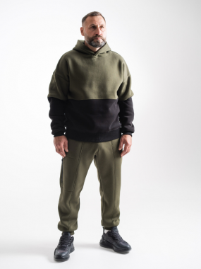 Худі із вставками Better Deel Green