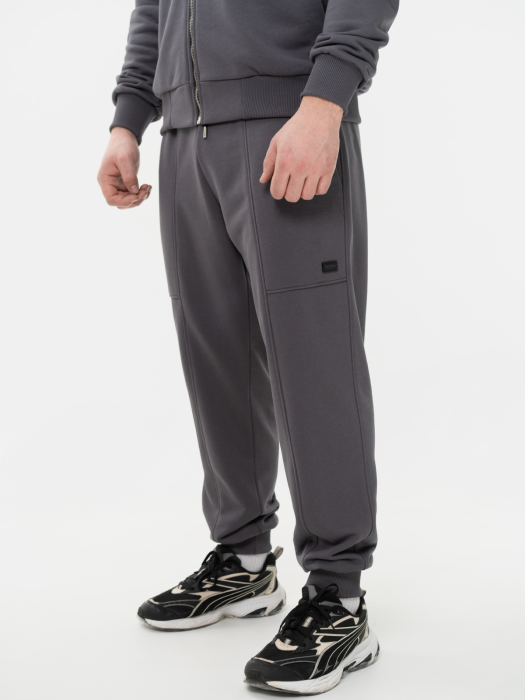 Штани на манжеті Zip Grey